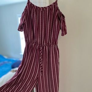 Jump suit Small/Medium burgundy